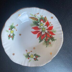 Festive Bone China Trinket/Soap Dish("Noel")